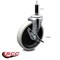 Service Caster 5 Inch Thermoplastic Rubber Wheel 7/8 Inch Expanding Stem Caster with Brake SCC-EX05S510-TPRS-SLB-78 - alternate 1